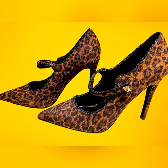 JustFab High heel Pumps Adelaide Leopardino New in box 4” heel - Picture 8 of 14
